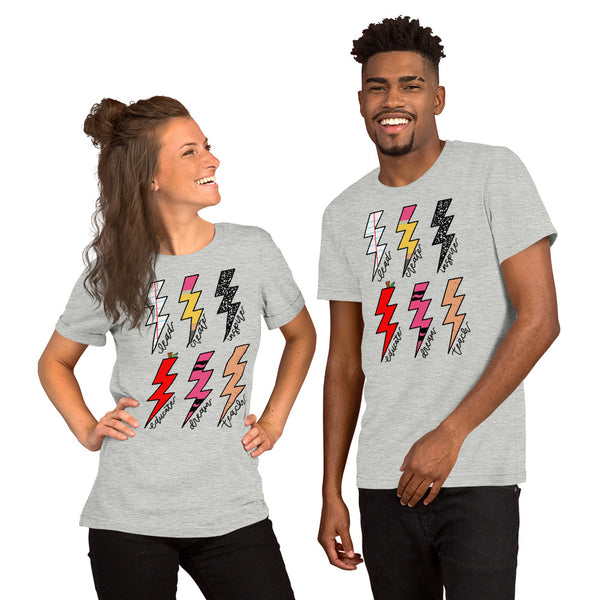 Lightning bolt school short sleeve Unisex t-shirt